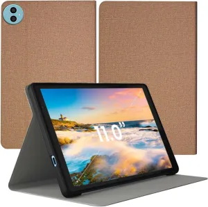 for Teclast P50 11" Tablet Case Ultra Slim PU Leather Folding Protective Cover Case with Soft TPU Back Shell Full Protection Scratch Resistant for Teclast P50 2024(Gold)