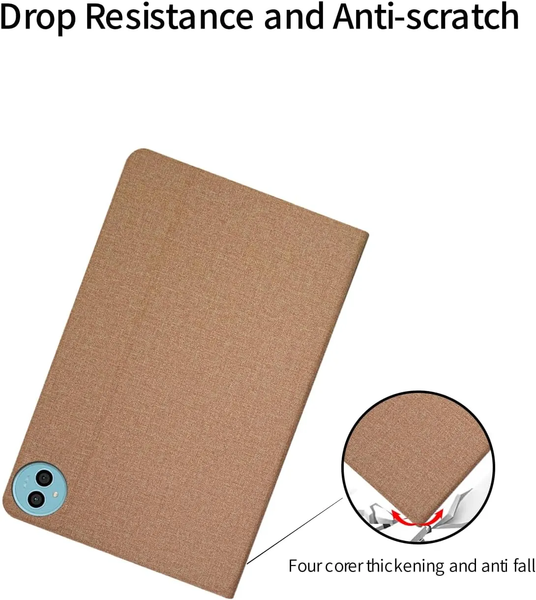 for Teclast P50 11" Tablet Case Ultra Slim PU Leather Folding Protective Cover Case with Soft TPU Back Shell Full Protection Scratch Resistant for Teclast P50 2024(Gold)
