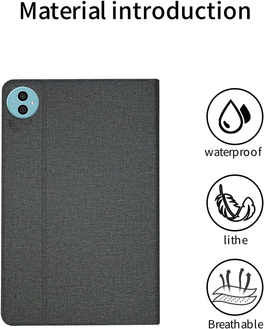 for Teclast P50 11" Tablet Case Ultra Slim PU Leather Folding Protective Cover Case with Soft TPU Back Shell Full Protection Scratch Resistant for Teclast P50 2024(Grey)
