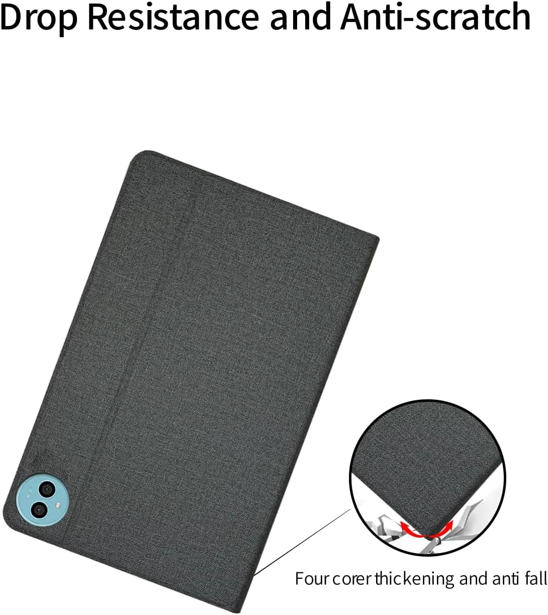 for Teclast P50 11" Tablet Case Ultra Slim PU Leather Folding Protective Cover Case with Soft TPU Back Shell Full Protection Scratch Resistant for Teclast P50 2024(Grey)