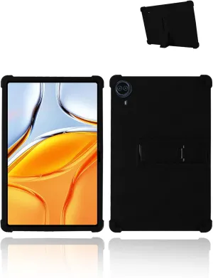 for TECLAST T70 Tablet 14 Inch Android 14 Tablets Model Case,Soft Silicone Adjustable Stand Cover Lightweight Kids Friendly,Black.