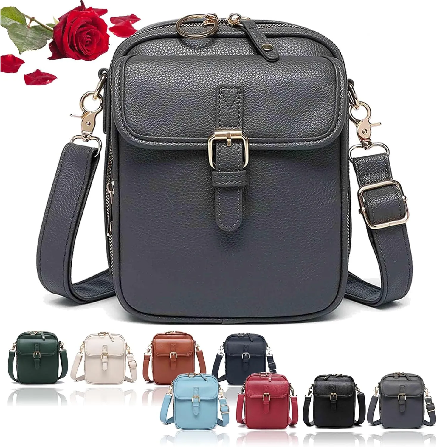 Forcipower Crossbody Leather Bags for Women, Urvashi Crossbody Bag, Vintage Leather Anti Theft Shoulder Bag