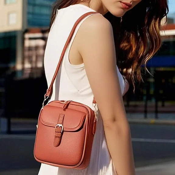 Forcipower Urvashi Crossbody Bag, Collaboraten1 Crossbody Leather Bag, Zealburst Crossbody Leather Bag with Card Slots