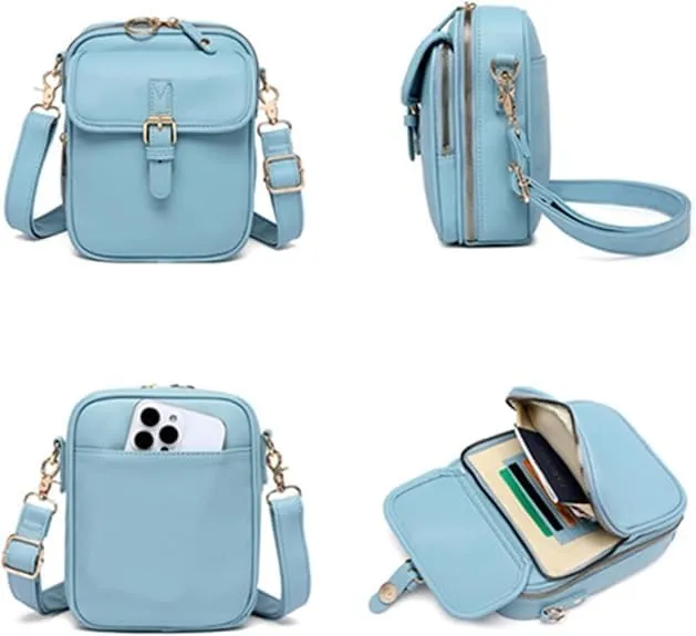 Forcipower Urvashi Crossbody Bag, Collaboraten1 Crossbody Leather Bag, Zealburst Crossbody Leather Bag with Card Slots