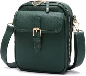 Forcipower Urvashi Crossbody Bag,Zealburst Crossbody Leather Bag,Vintage Double Layer Large Capacity Cross Body Bags