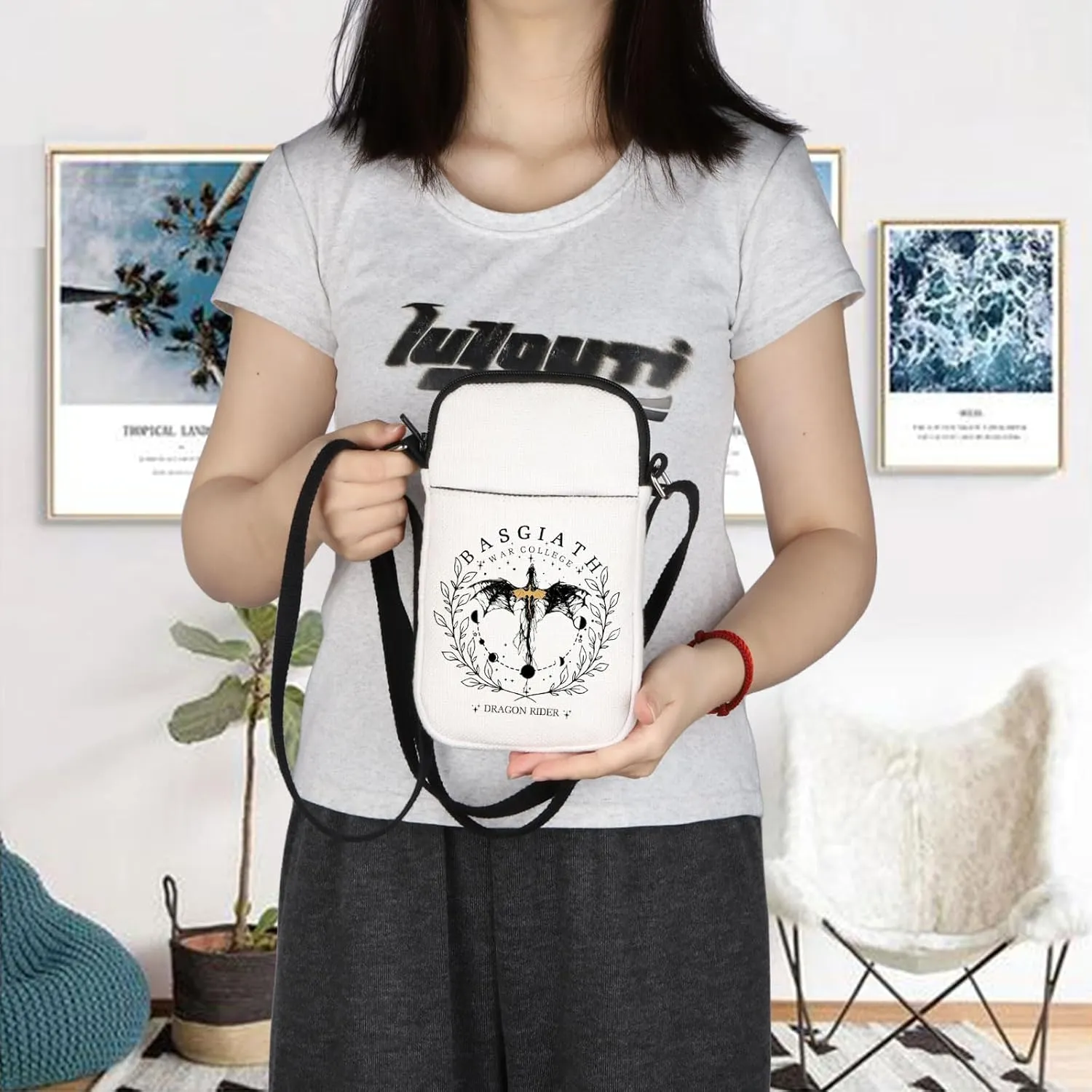 FW Crossbody Bag Dragons Gifts Dragon Riders Book Gifts FW Book Merch Dragons Lover Gifts Dark Romance Reader Gift
