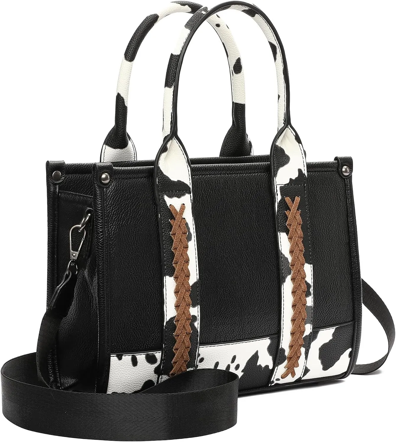 GAEKEAO Tote Bag for Women Western Cow Print Top Handle Satchel Handbags with Adjustable Shoulder Strap