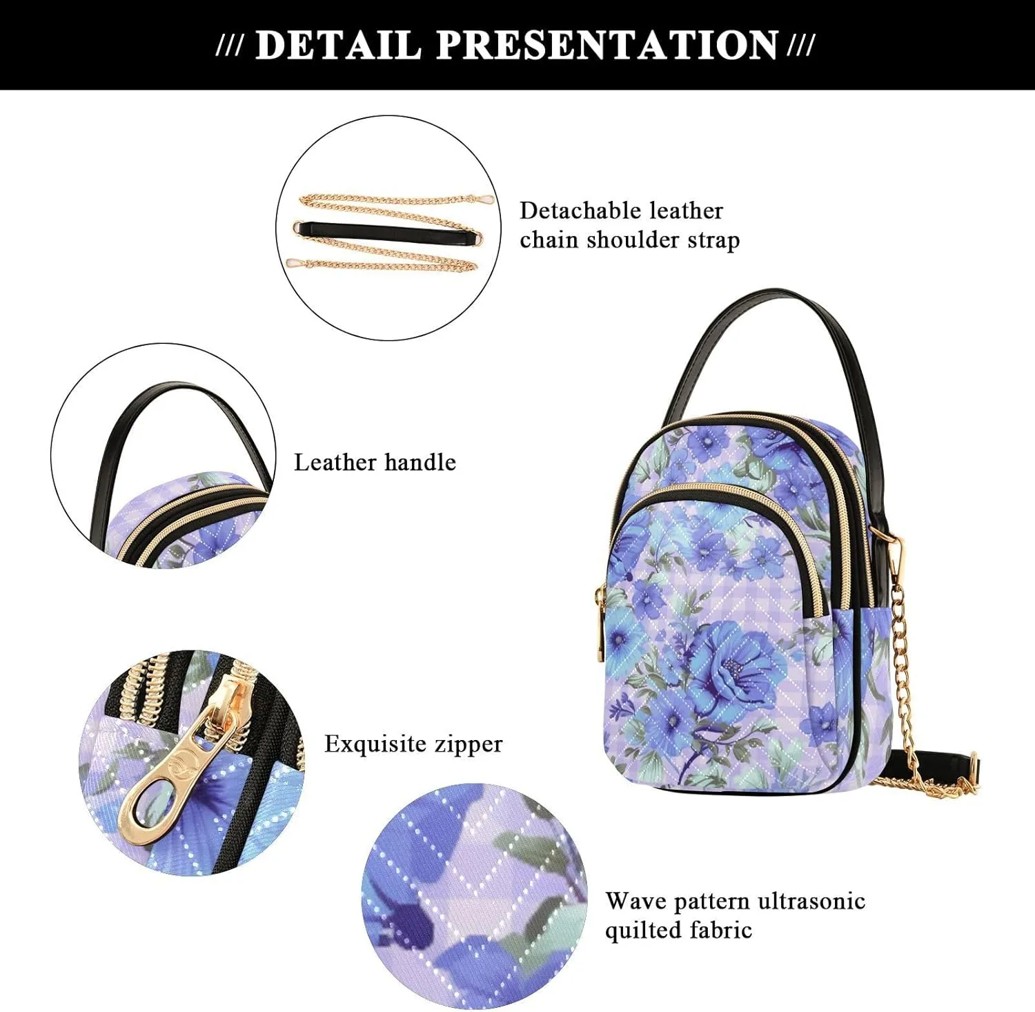GAIGEO Colorful Geometric Ornament with Stylized Ladies Shoulder Handbags, Shoulder Purses for Women Crossbody