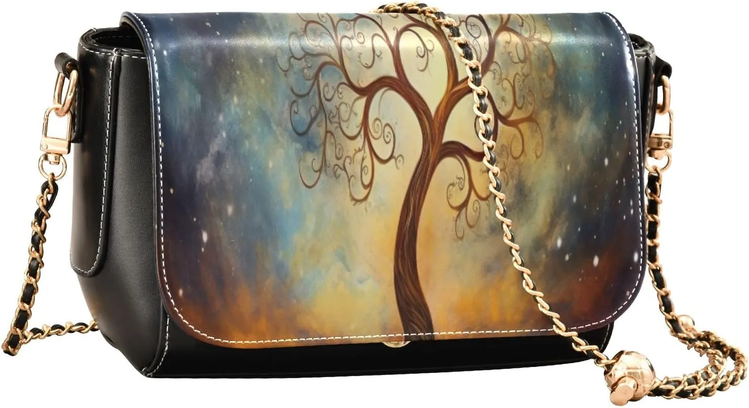 GAIGEO Colorful Geometrical Ornament with Stylized Women's Crossbody Bags, Crossbody Purses for Women Leather