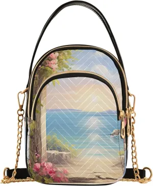 GAIGEO Elephant Colorful Geometric Women's Crossbody Bag, Small Purses for Women Crossbody, Crossbody Travel Purses for Women