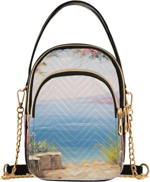 GAIGEO Elephant Colorful Geometric Women's Crossbody Bag, Small Purses for Women Crossbody, Crossbody Travel Purses for Women