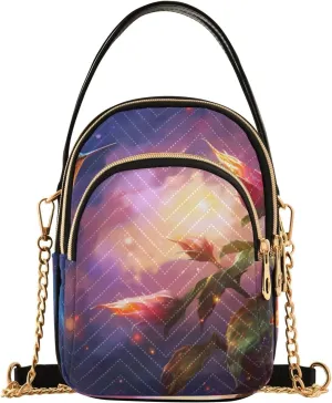 GAIGEO Fantasy World Flower Sea Crossbody Bag with Removable Strap, Women's Crossbody, Fashion Crossbody Bags for Women