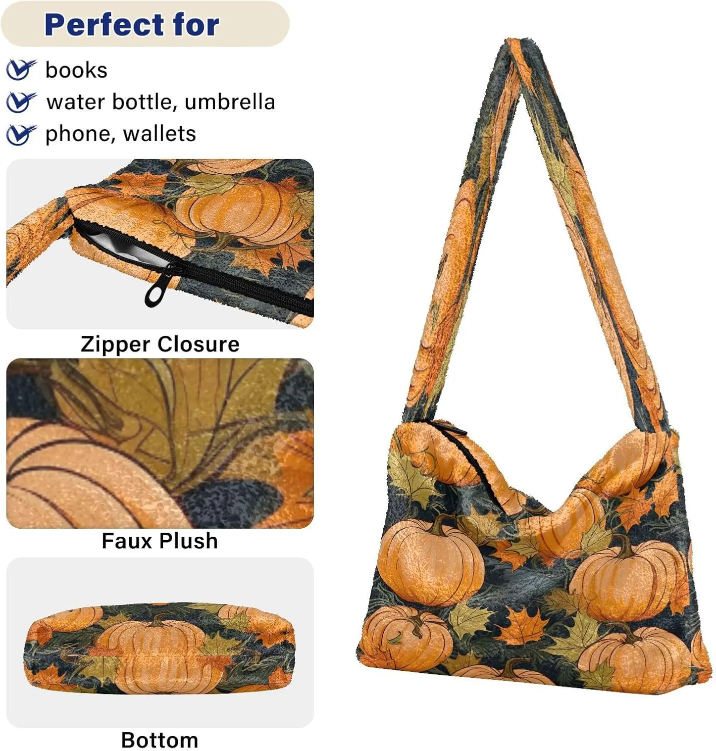 GAIGEO Old Fashioned Lemons Womans Shoulder Bag, Shoulder Bag for Women with Zipper, Womens Outdoor Bag