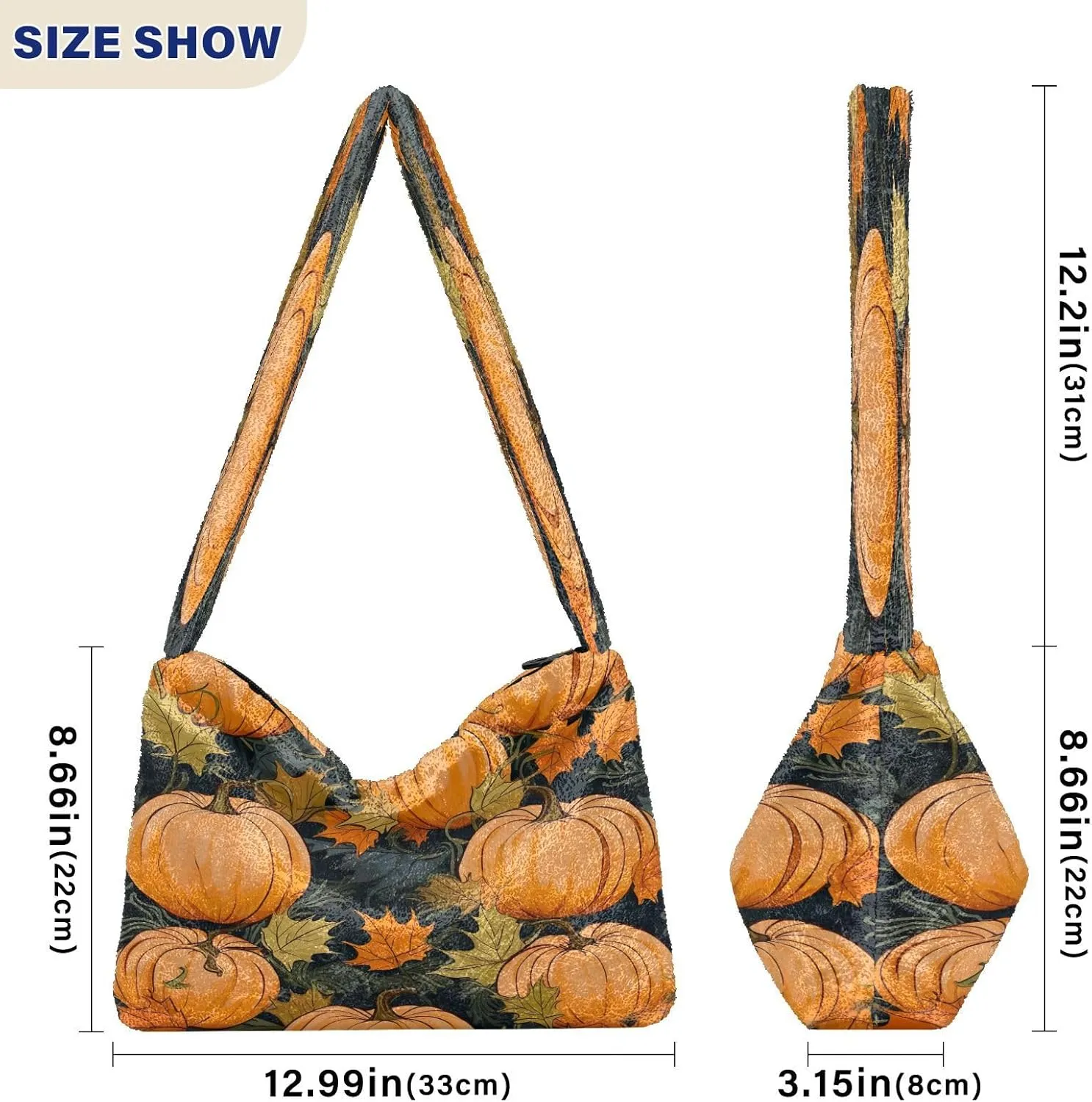 GAIGEO Old Fashioned Lemons Womans Shoulder Bag, Shoulder Bag for Women with Zipper, Womens Outdoor Bag