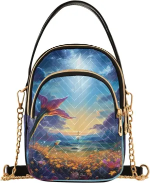 GAIGEO Old Map of the Tower and Palace Women’s Crossbody, Casual Crossbody Purse Removable Strap Crossbody