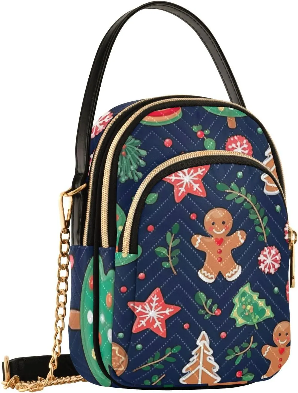 GAIGEO Orange Fall Leaves Handbag with Shoulder Strap, Women's Crossbody, Ladies Crossbody Bag