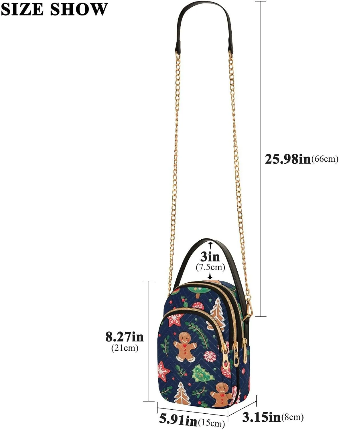 GAIGEO Orange Fall Leaves Handbag with Shoulder Strap, Women's Crossbody, Ladies Crossbody Bag