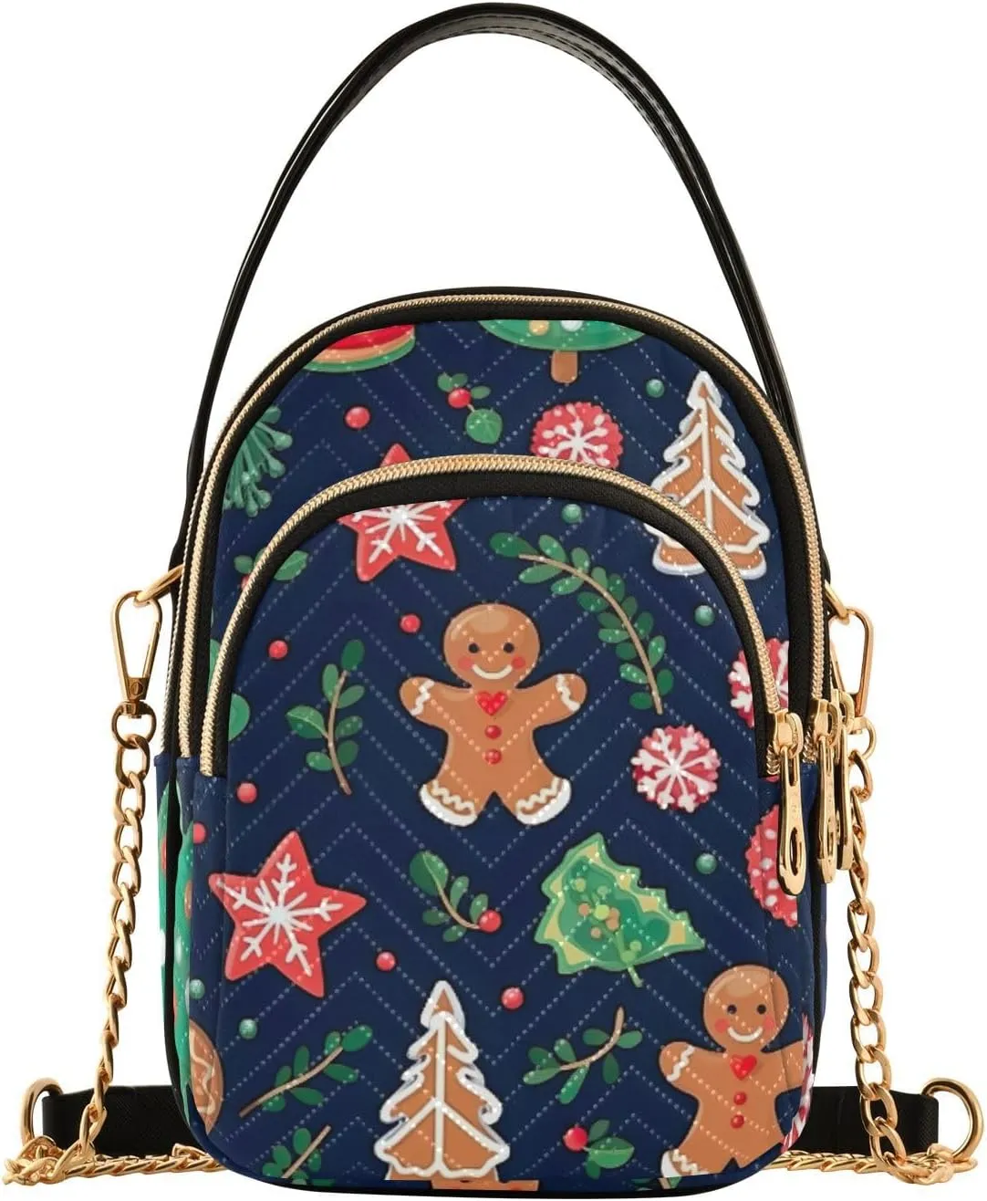GAIGEO Orange Fall Leaves Handbag with Shoulder Strap, Women's Crossbody, Ladies Crossbody Bag