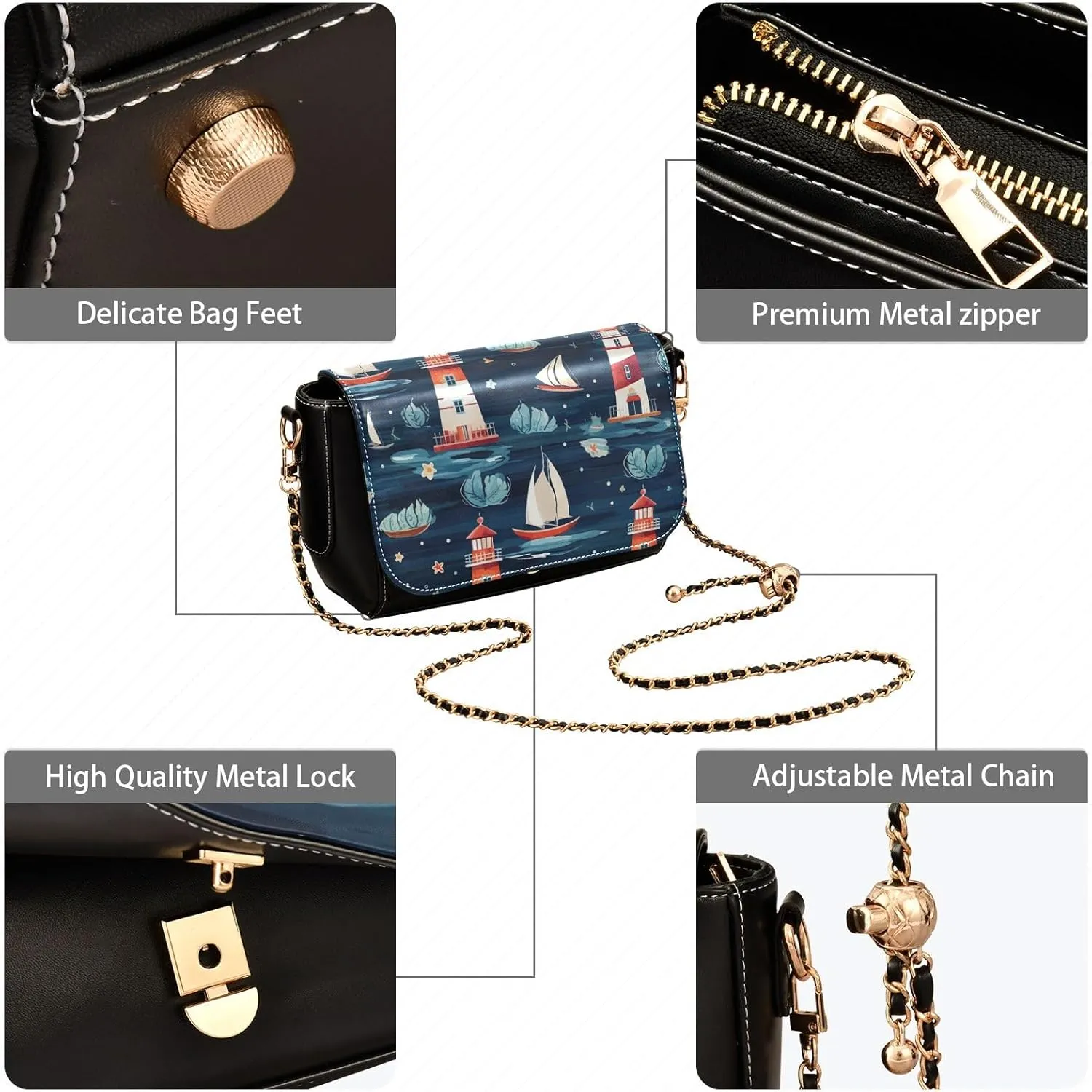 Galaxy New Wallpapers Ladies Leather Crossbody Bags, Leather Bag for Women Crossbody, Faux Leather Crossbody Bag