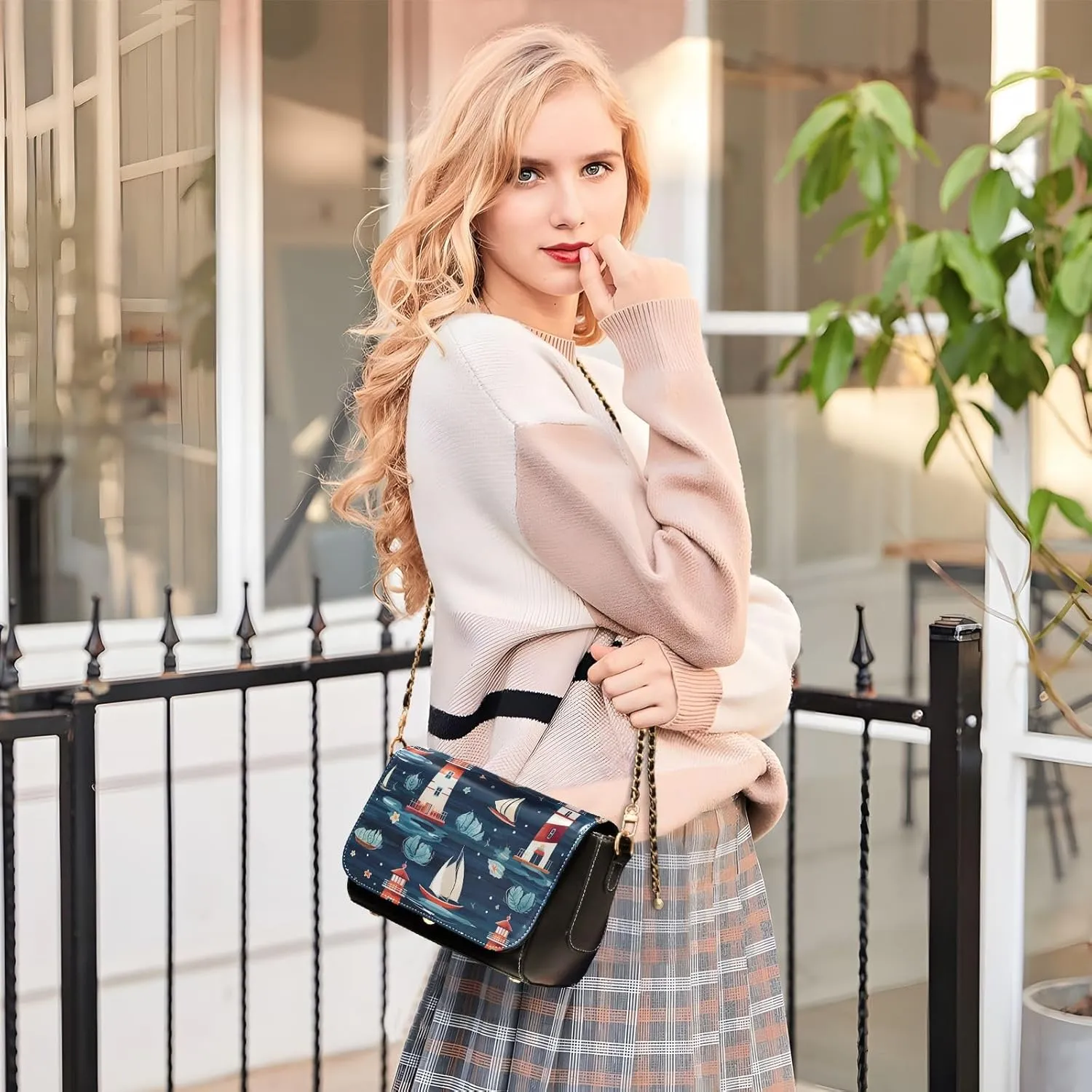 Galaxy New Wallpapers Ladies Leather Crossbody Bags, Leather Bag for Women Crossbody, Faux Leather Crossbody Bag