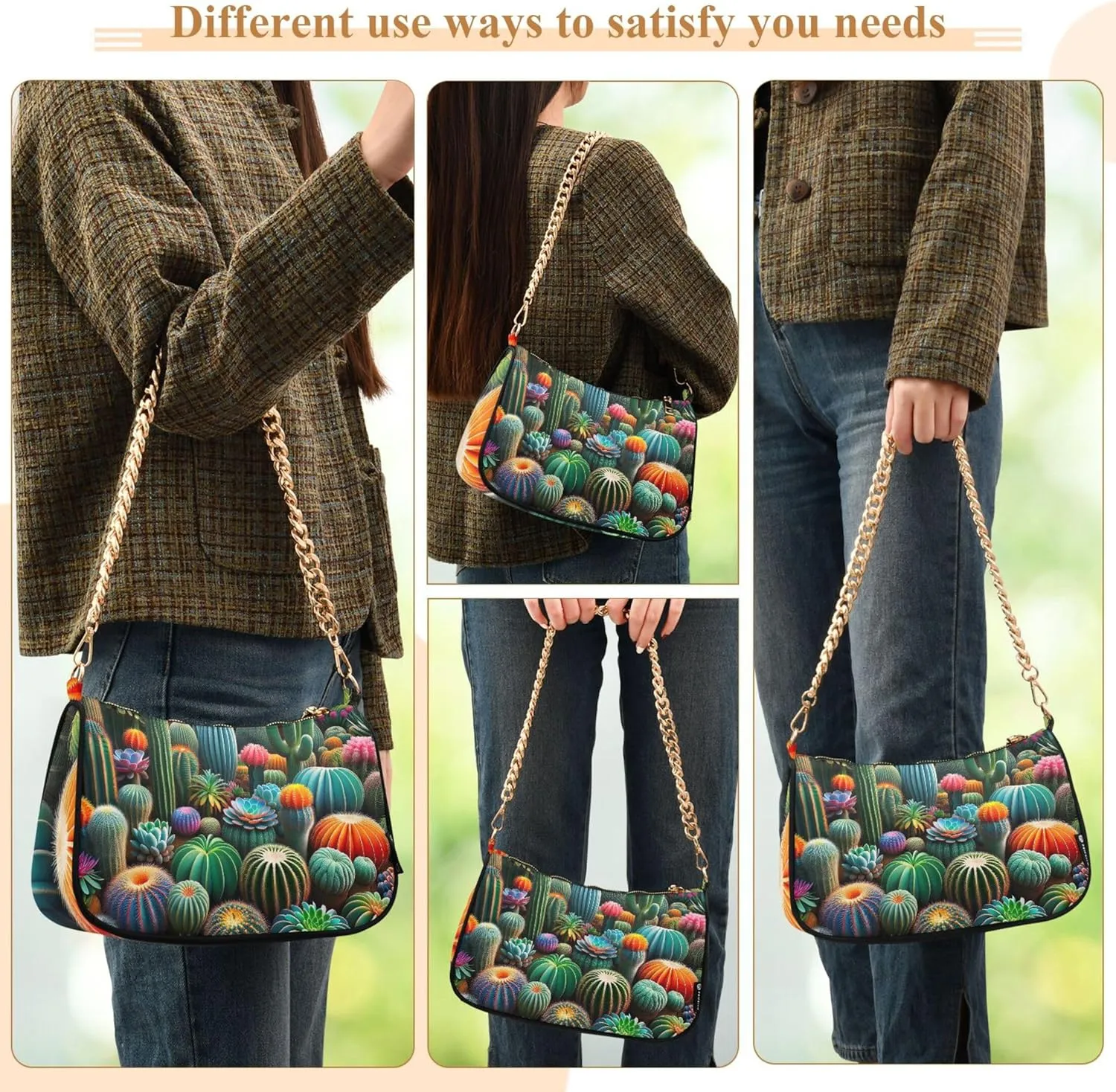 Game Controller Monster Face Medium Purse Hobo Party Purses Womens Ladies Handbags Chain Cute Shoulder Bag