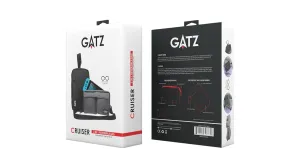 Gatz Cruiser 2-in-1 Reversible Bag for Nintendo Switch/Lite/OLED – Water-Resistant, Compact Storage, Messenger & Crossbody Modes (Black/Grey)
