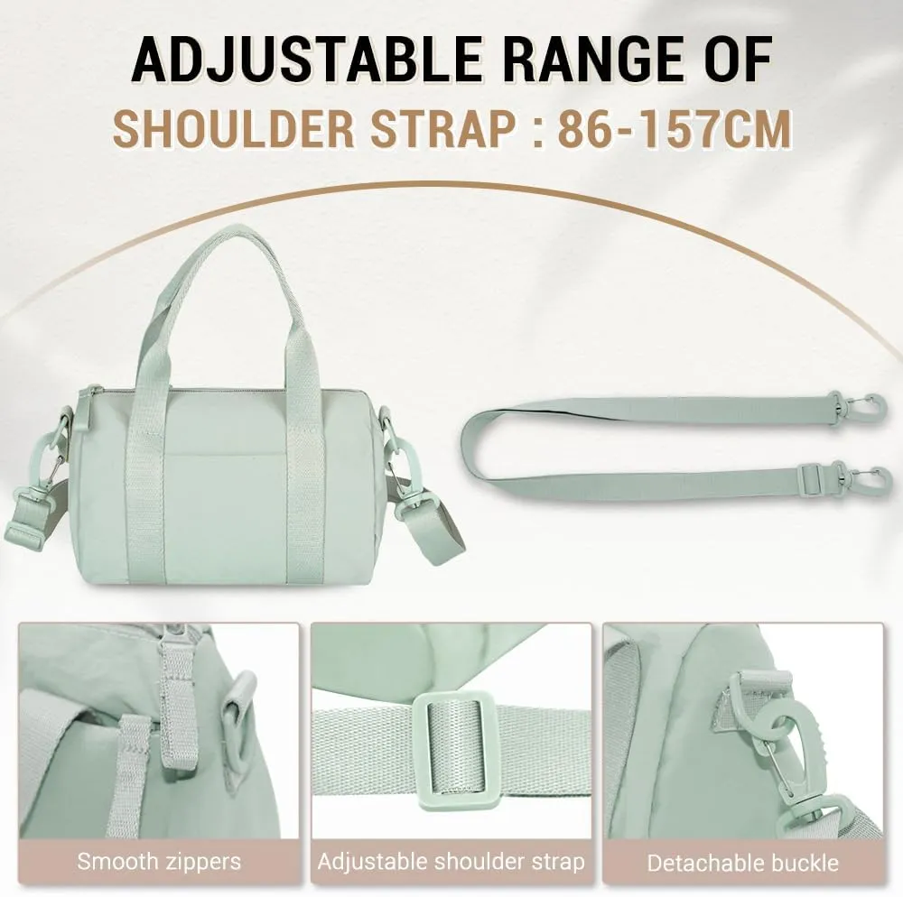 Geerlaqaly small gym bag,Women, Wrinkled Nylon, Daily Fitness sport, Swimming, Yoga, Handheld