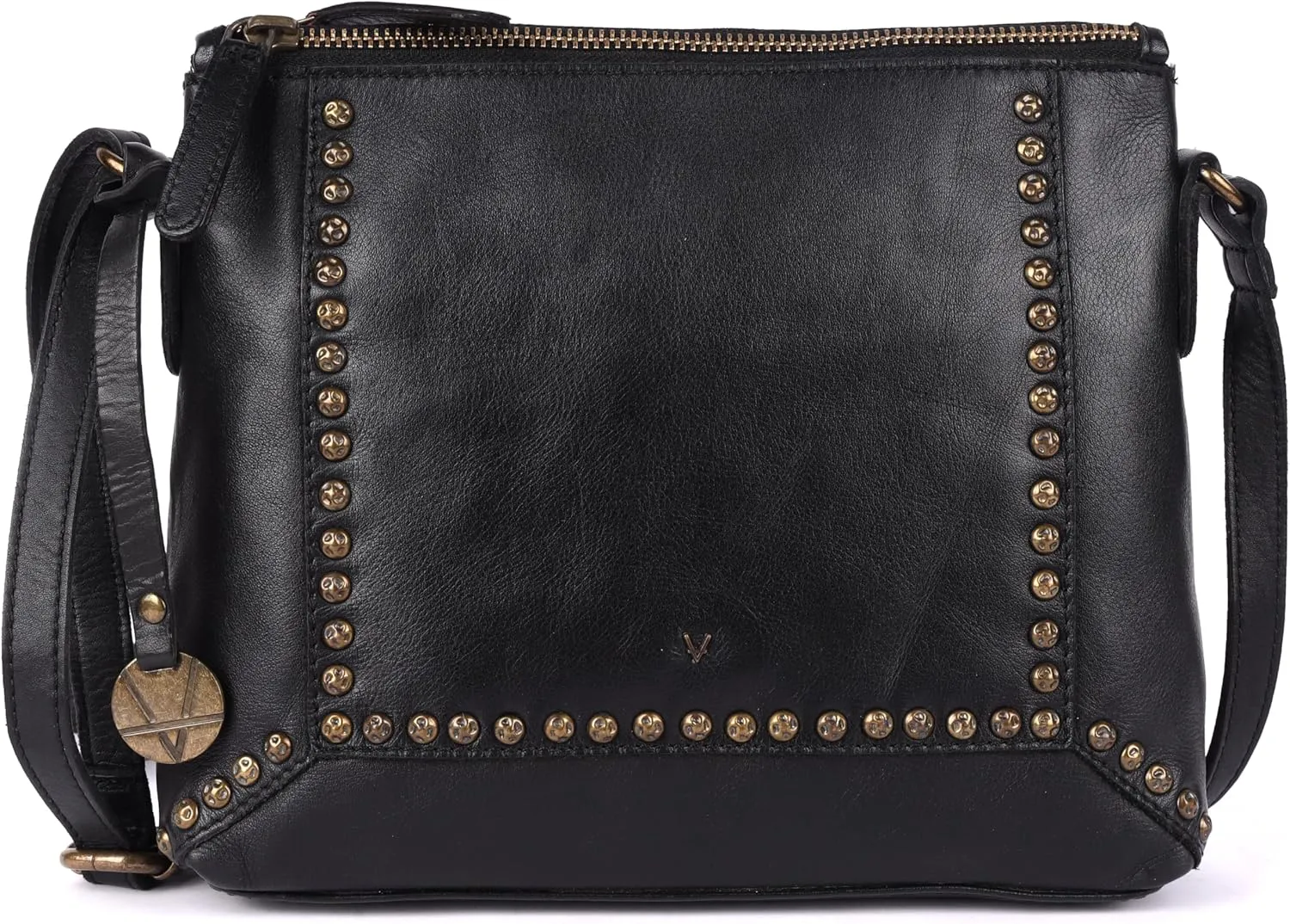 Genuine Italian Leather Boho Studded Crossbody Sling Bag - Stylish, Durable, & Perfect for Everyday Use for women