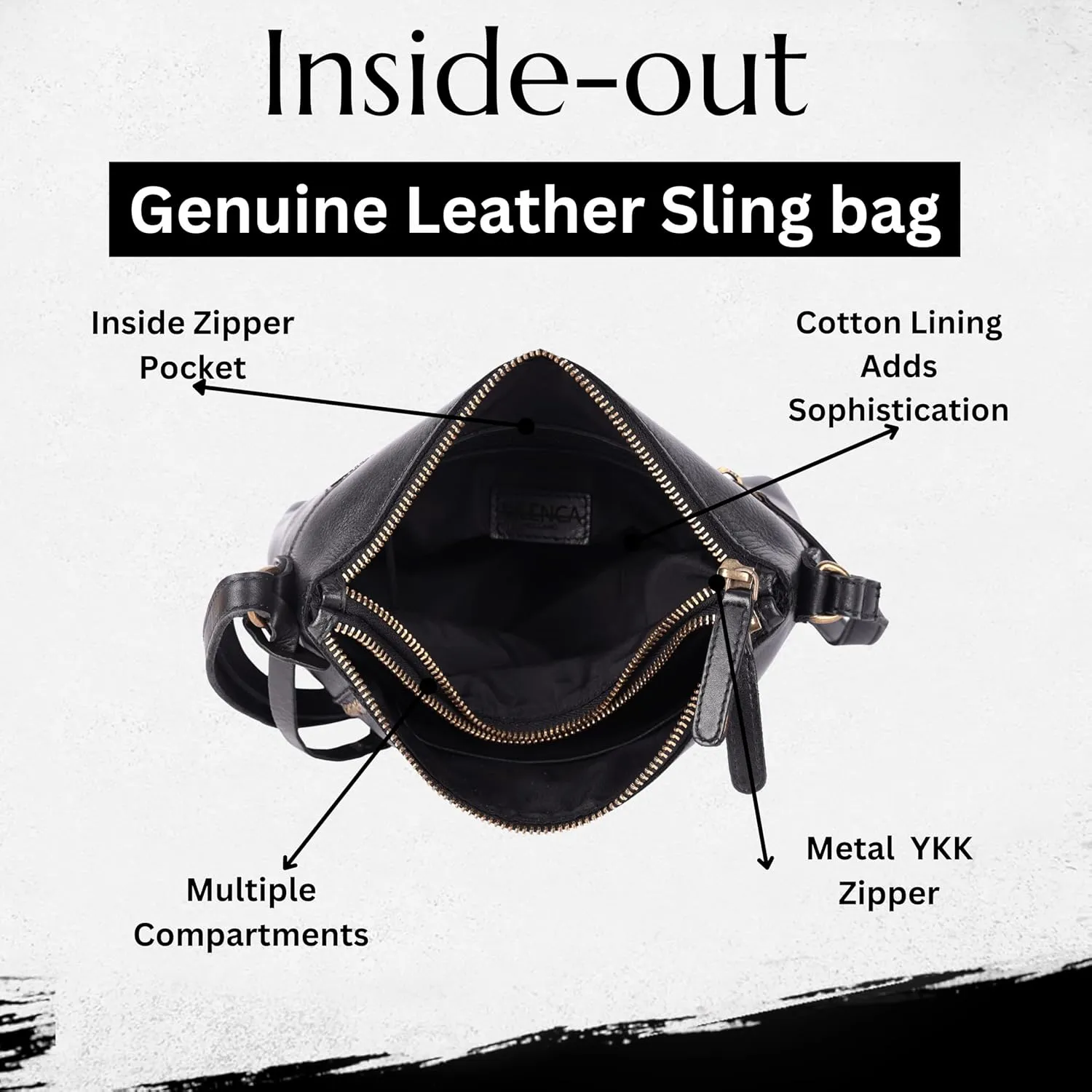 Genuine Italian Leather Boho Studded Crossbody Sling Bag - Stylish, Durable, & Perfect for Everyday Use for women