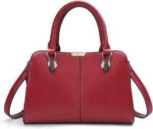 Genuine leather handbag, cowhide handbag, large capacity women's handbag, new bag, hand-held one shoulder crossbody