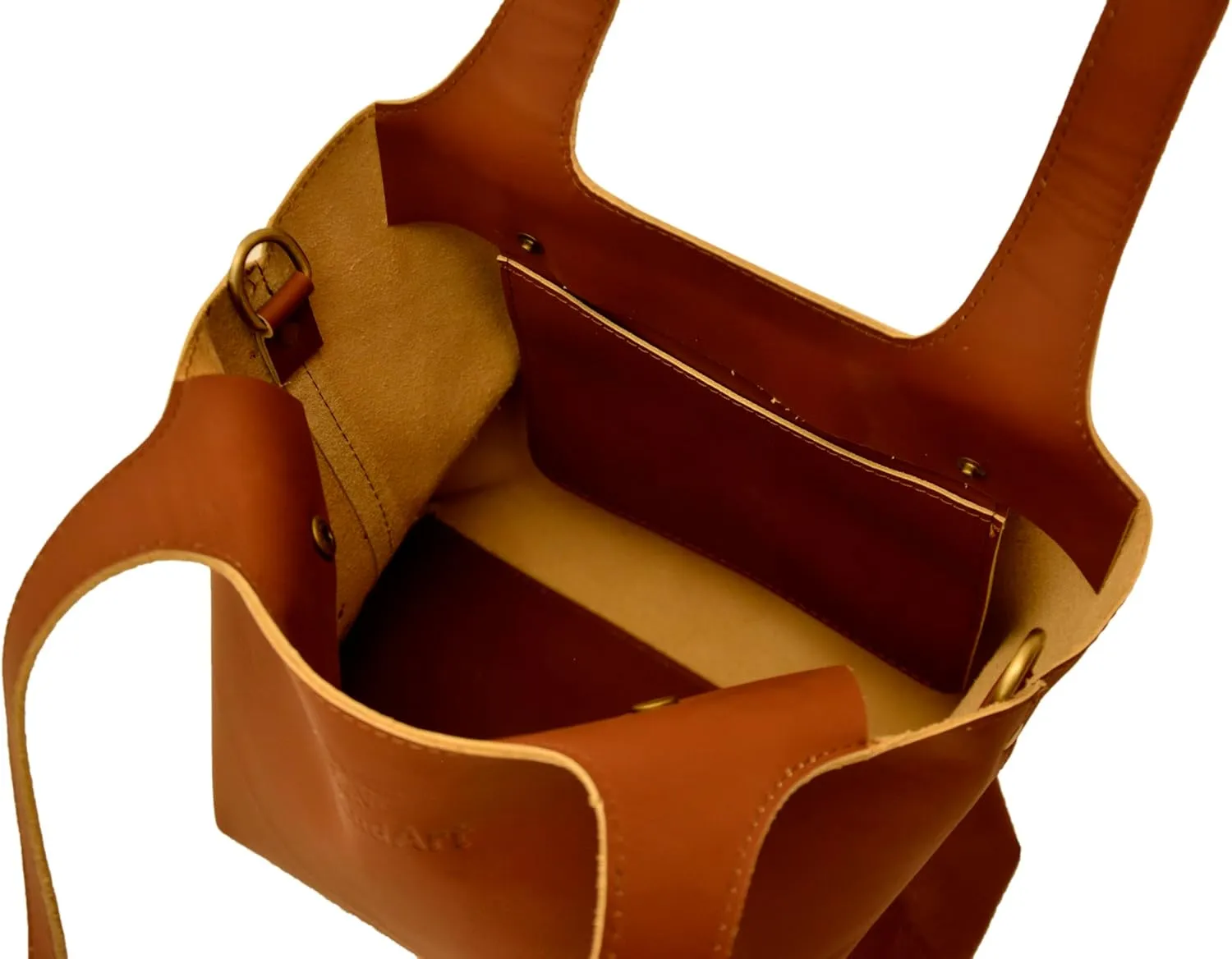 Genuine Leather Tote Bag for Women Stylish Handbag with Inner Pockets Perfect for Work, Travel & Everyday