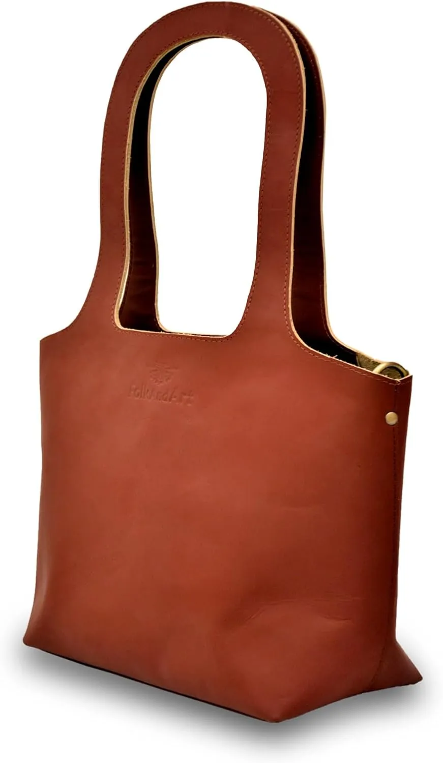 Genuine Leather Tote Bag for Women Stylish Handbag with Inner Pockets Perfect for Work, Travel & Everyday