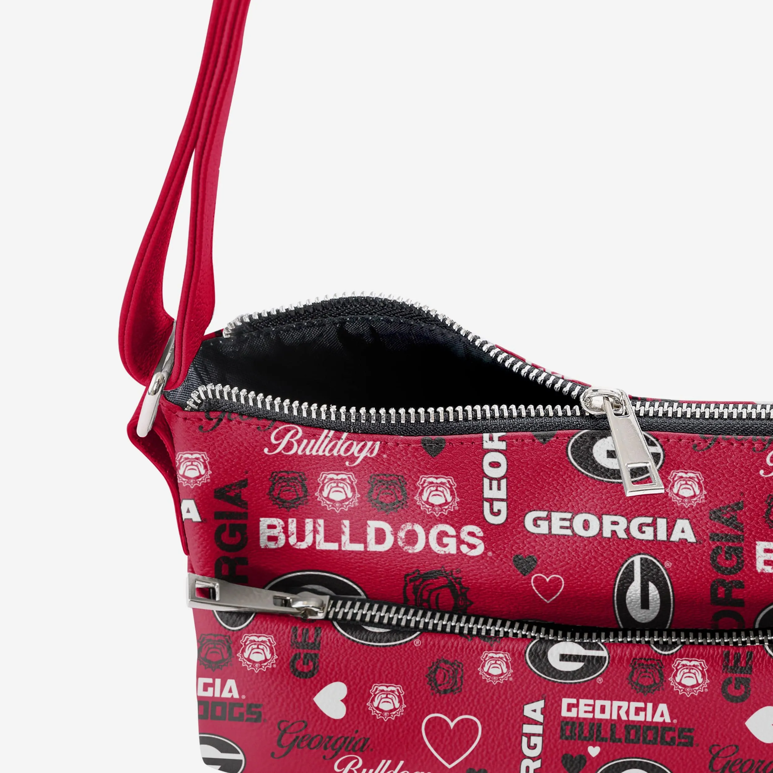 Georgia Bulldogs Logo Love Crossbody Purse