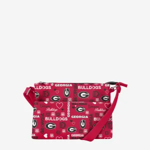 Georgia Bulldogs Logo Love Crossbody Purse