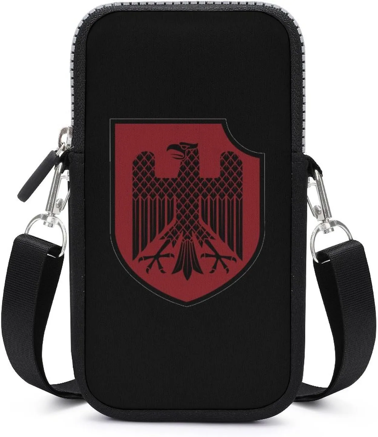 German Knight Heraldic Shield Phone Bag Waterproof Phone Crossbody Bag Purse Mini Smartphone Wallet Bag