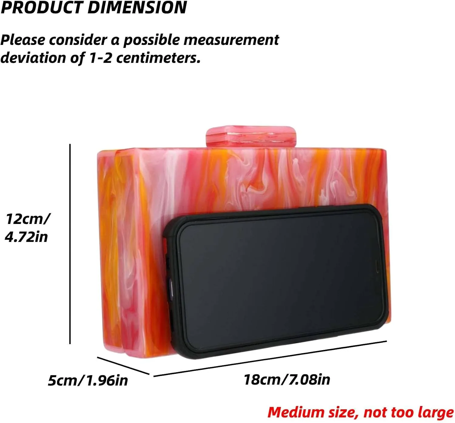 Gets Acrylic Handbags for Women Rattan Woven Clutch Purses Acrylic Evening Bag Square Box Clutch Bag for Prom Party