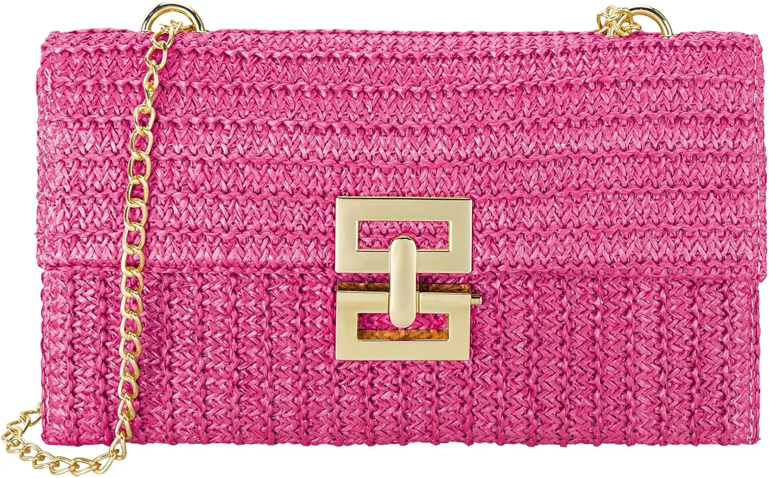 Gets Straw Clutch, Straw Clutch Women Hand-woven for Summer Beach Envelope Clutch Purse Wallet