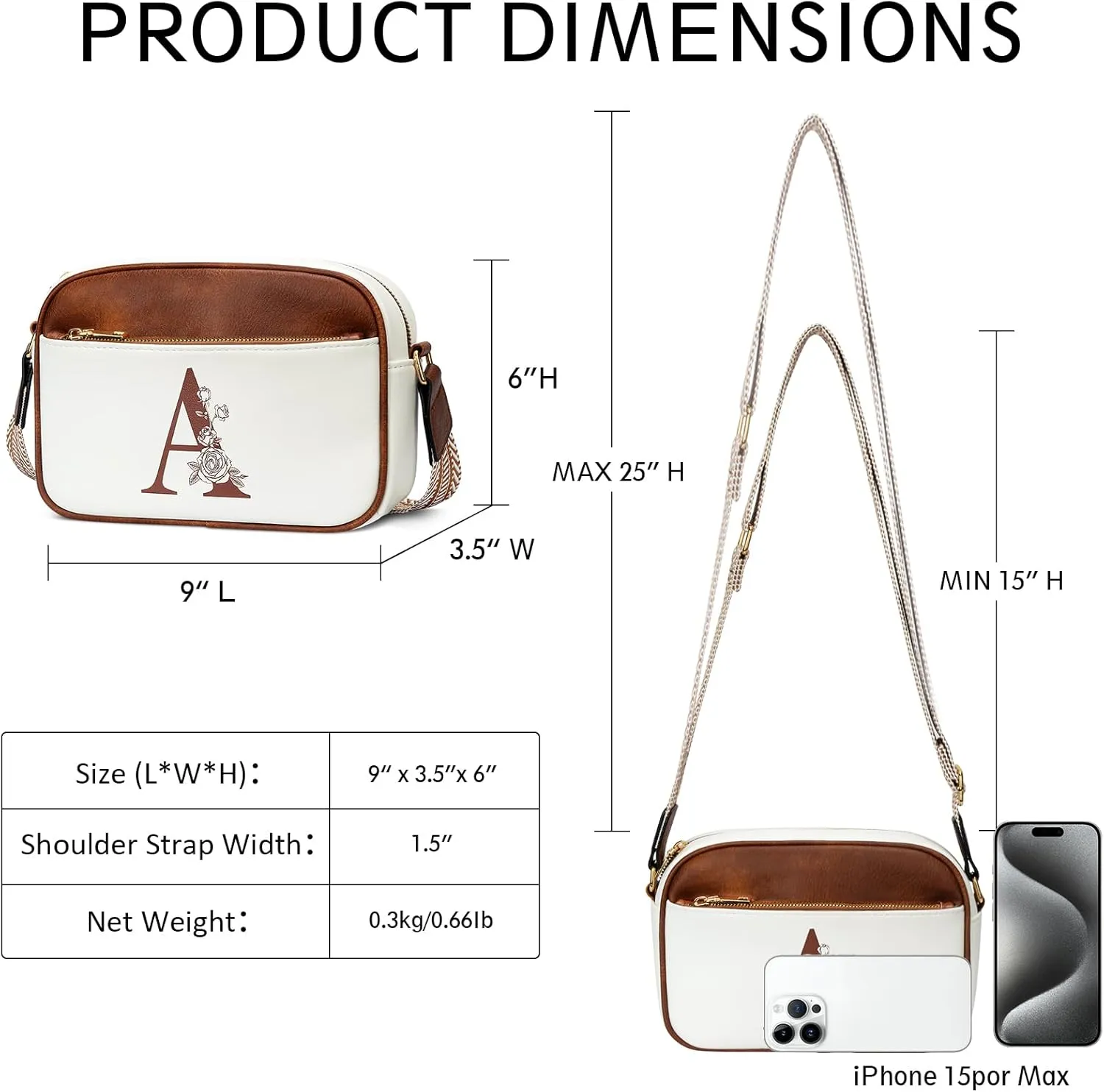 Gifts for Women Personalized Mothers Day Gifts Crossbody Bag Small Purse with Initial Letter Shoulder Handbags