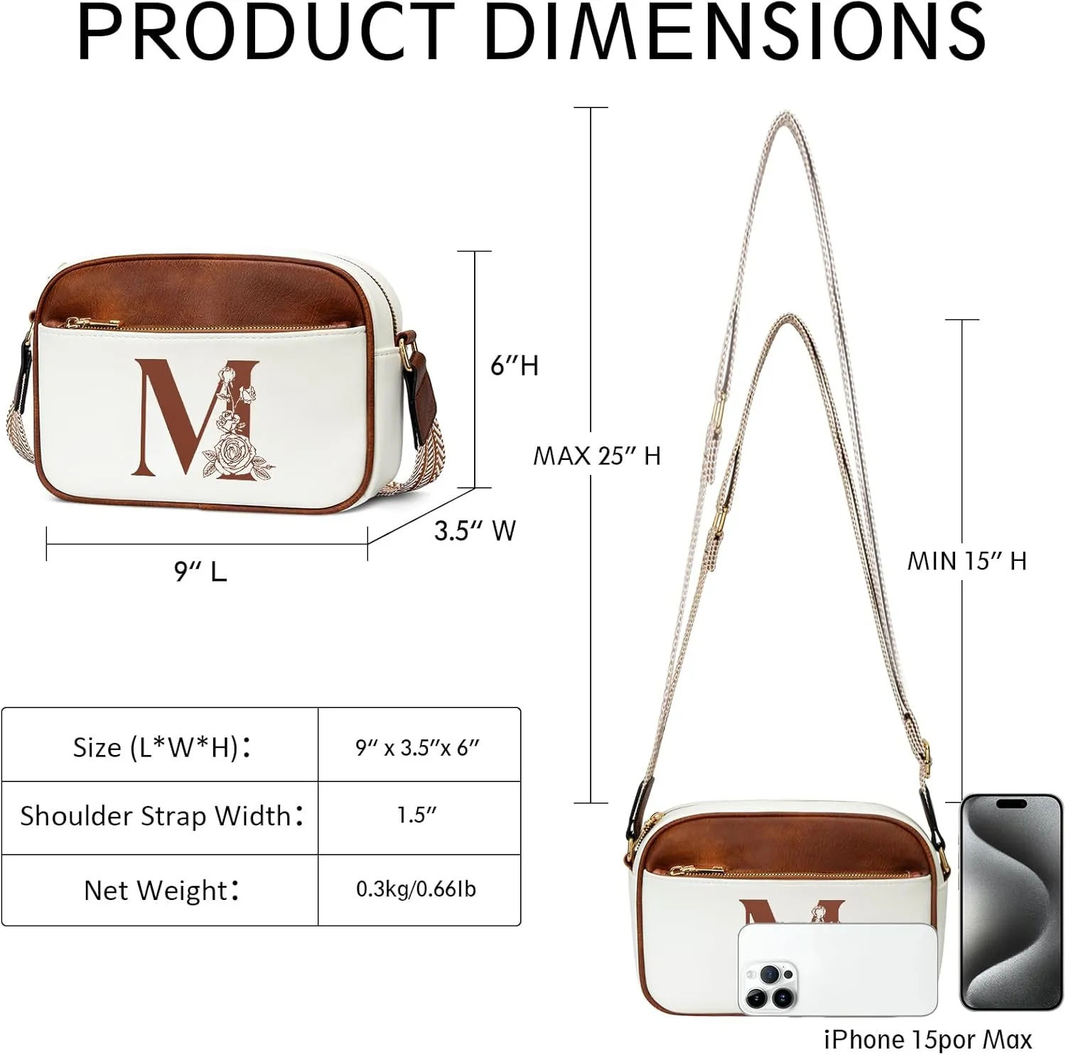 Gifts for Women Personalized Mothers Day Gifts Crossbody Bag Small Purse with Initial Letter Shoulder Handbags