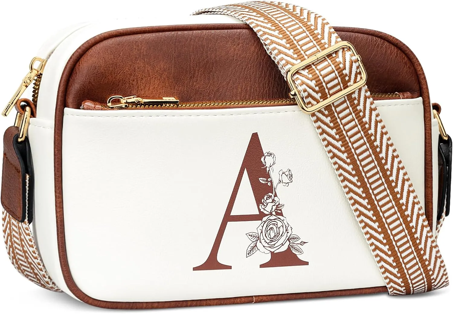 Gifts for Women Personalized Mothers Day Gifts Crossbody Bag Small Purse with Initial Letter Shoulder Handbags