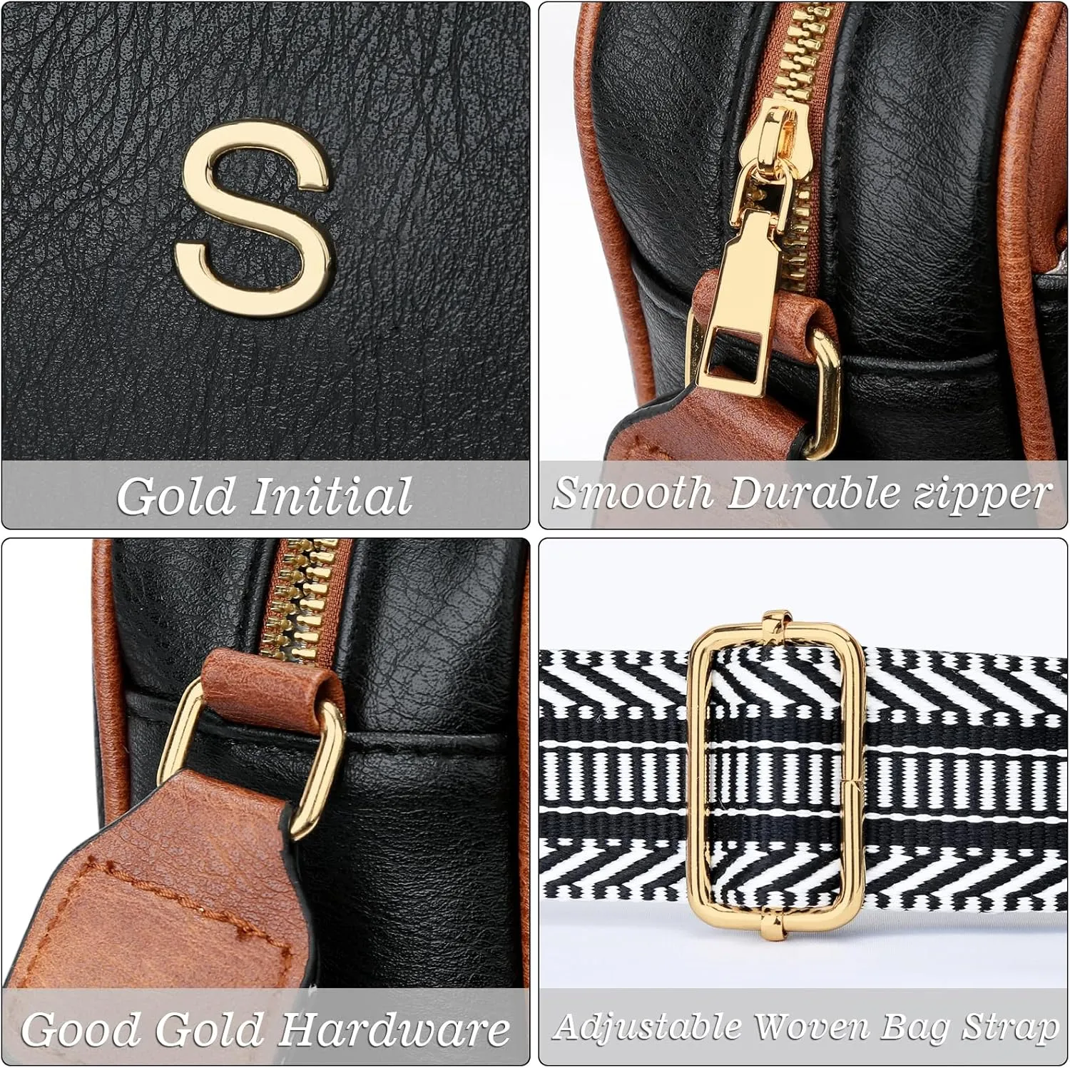 Gifts for Women Personalized Mothers Day Gifts Crossbody Bag Small Purse with Initial Letter Shoulder Handbags