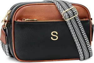 Gifts for Women Personalized Mothers Day Gifts Crossbody Bag Small Purse with Initial Letter Shoulder Handbags
