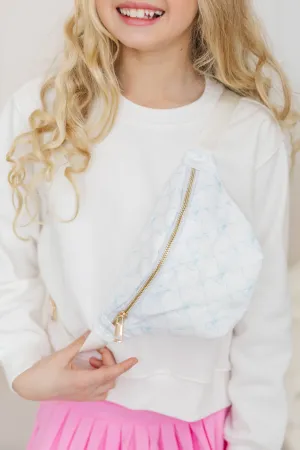 Girls: The Harper Blue Bow Fanny Pack