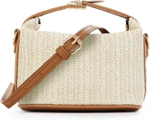 GOKTOW Straw Woven Crossbody Bag Purse for Women,Small Raffia Tote Tote Handbags Clutch for Summer Beach Vacation 2024