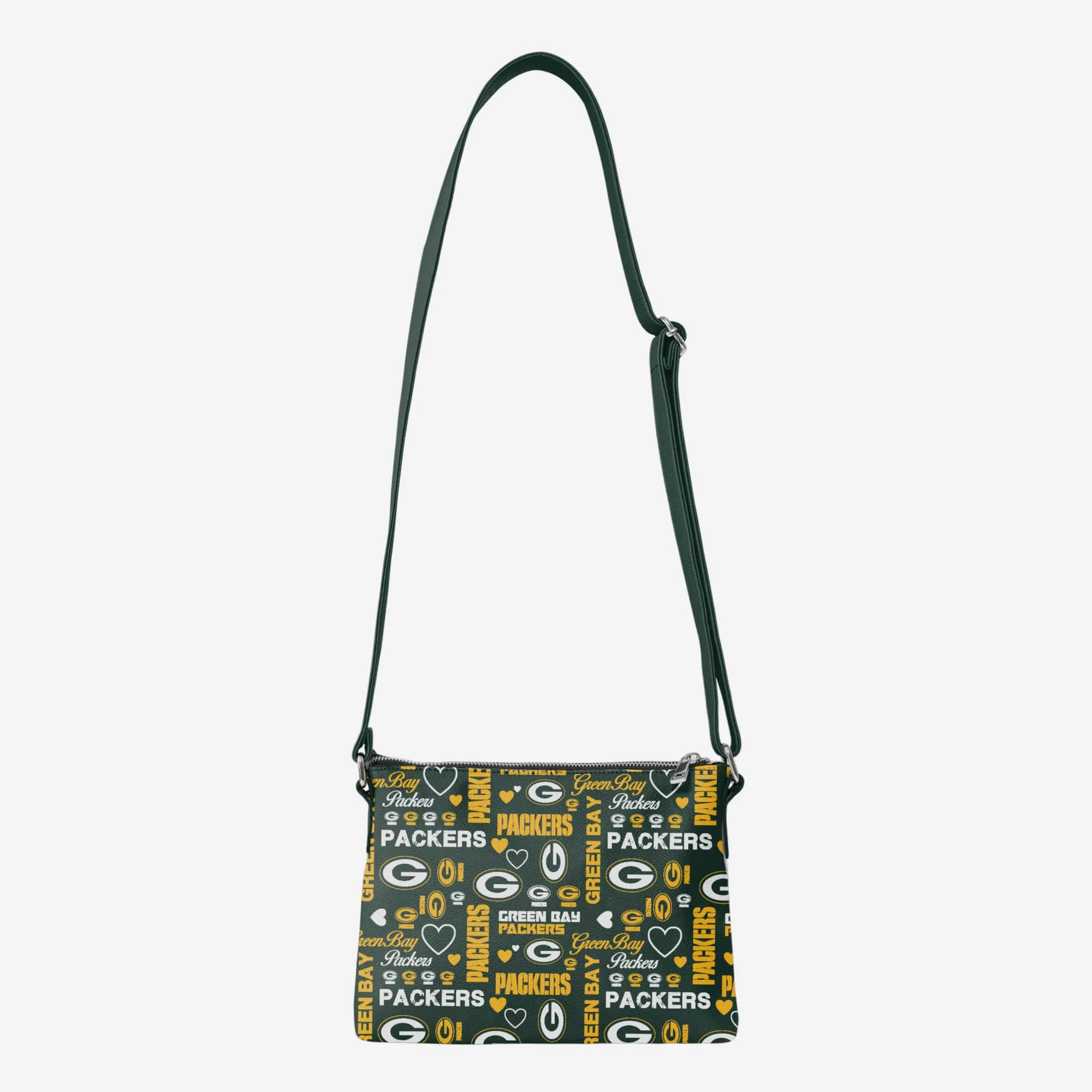 Green Bay Packers Logo Love Crossbody Purse