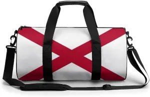 Gym Bag for Men Women Lightweight Sports Duffle Bag with Multiple Compartments Cylindrical Gym Bag for Fitness Travel And Outdoor Activities Ater Resistant Yoga Bag Training Bag Alabama Cross
