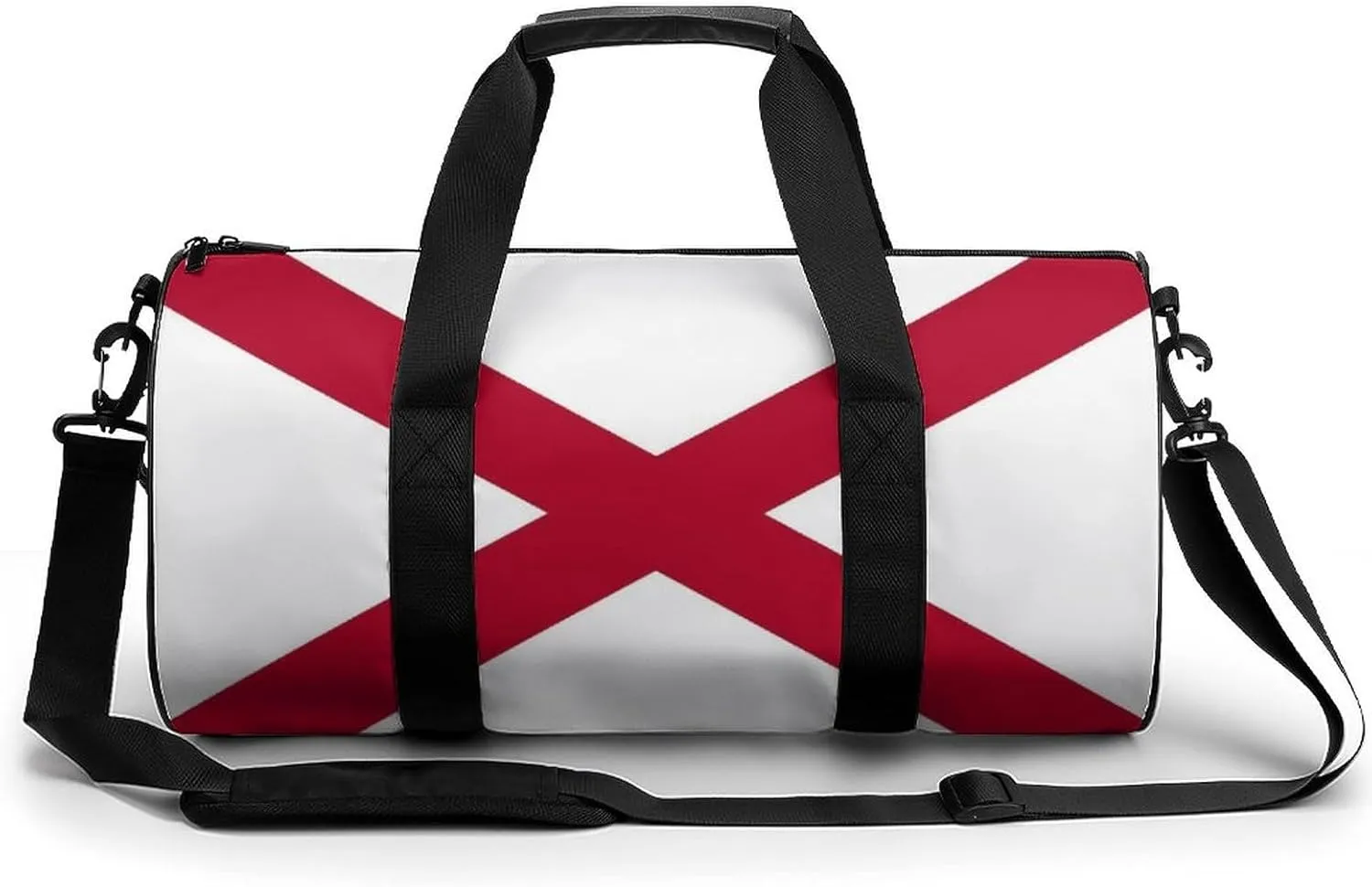Gym Bag for Men Women Lightweight Sports Duffle Bag with Multiple Compartments Cylindrical Gym Bag for Fitness Travel And Outdoor Activities Ater Resistant Yoga Bag Training Bag Alabama Cross