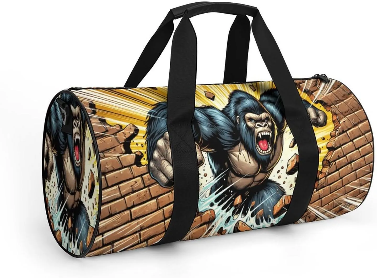 Gym Bag for Men Women Lightweight Sports Duffle Bag with Multiple Compartments Cylindrical Gym Bag for Fitness Travel And Outdoor Activities Ater Resistant Yoga Bag Training Bag Breakout Strength