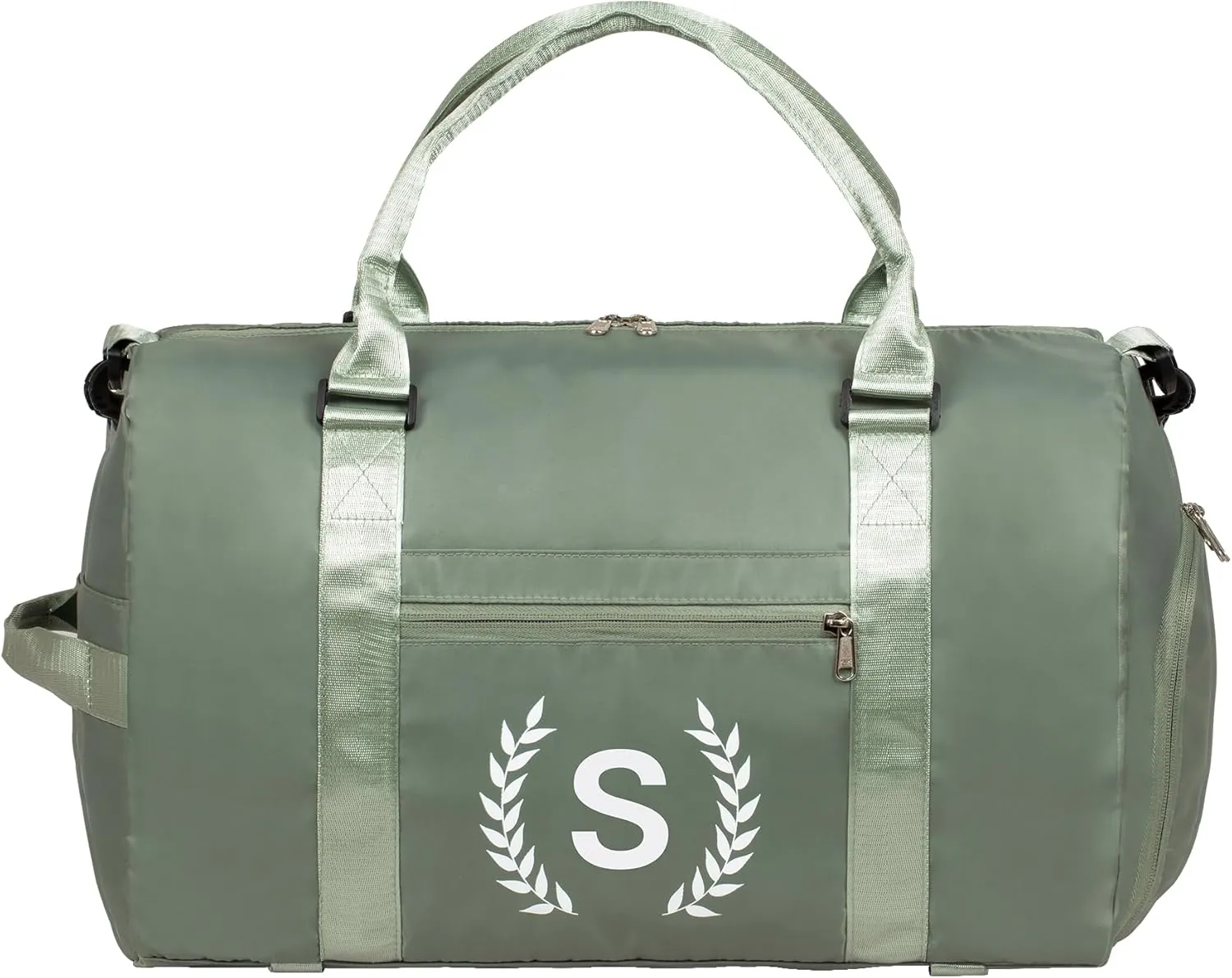 Gym Bag for Women, Personalized Duffle Bag with Shoe Compartment, Sports Bag for Yoga & Dance with Wet Pocket and Mat Strap.