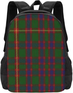 Hall (1994) Clan Family Tartan Compact Travel Backpack – 15” Laptop-Friendly, Breathable & Water-Resistant Design